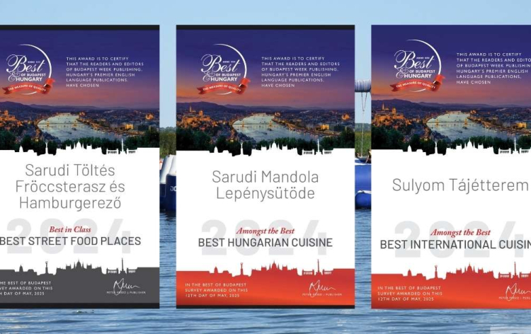 Sarud gasztropontjai taroltak a Best of Budapest & Hungary díjátadón!